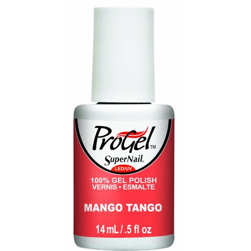 Supernail Progel Nail Lacquer, Mango Tango, 0.5 Fluid Ounce