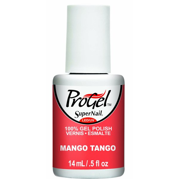 Supernail Progel Nail Lacquer, Mango Tango, 0.5 Fluid Ounce