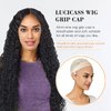 lucicass Wig Cap Wig Grip Cap for Keeping Wigs in Place Non Slip Wig Cap with Velvet Wig Grip Band Make Your Wig Be Glueless Wig Caps for Women(Nude)