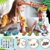 faentwc Painting Toys for Kids 5-7 2 in 1 Dinosaur Arts Painting Kits and Pull Back Cars Toy for Boys 3-12 Year Old Art & Craft Set for Girl DIY Christmas Birthday Gifts for Kid Age 4 5 6 7 8 9 10