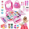Topsolid Kids Makeup Kit for Girl, Real Washable Makeup for Kids with Mirror, Kids Makeup Sets for Girls 5-8, Princess Toys Cosmetic Set, Christmas & Birthday Gifts Toys for 3 4 5 6 7 8 Year Old Girls