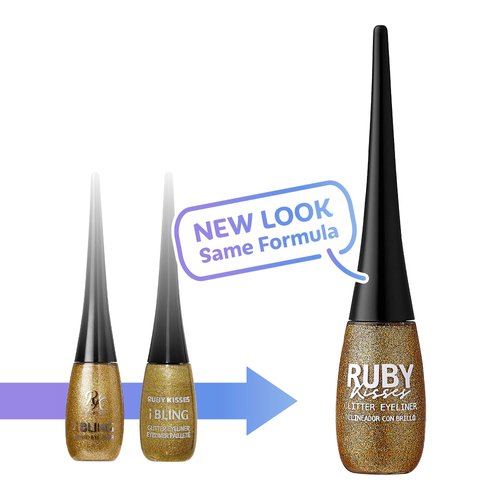 Ruby Kisses Eye Bling Glitter Eyeliner, Glitz N' Green