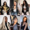 Beauty Queen Brazilian Human Hair Bundles Straight (18 18 18 Inch) 16A Grade 100% Unprocessed Virgin Weave 3 Bundles Straight Thick Remy Hair Extensions for Women Natural Color