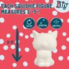 SCS Direct DIY Party Craft Kit Jumbo Blank Slow-Rising Squishies -12 Different 4-6" Designs -White Kawaii Sqwishy Toys for Painting, Soft Scented Stress Relief Art Crafts -Kids Holiday Birthday Gift