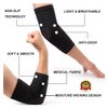 TOFLY® Elbow Compression Sleeves for Unisex, 20-30 mmHg Tennis Elbow Brace Support - Tendonitis and Tennis Arm Sleeves for Pain Relief & Arthritis, Elbow Protector Support Wrap for Recovery, Black M