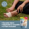 ZenToes Metatarsal Pads for Men and Women - Ball of Foot Pain Relief Cushions for Sesamoiditis, Metatarsalgia, Morton's Neuroma - 2 Pairs Fabric Sleeves with Gel Inserts (Small, Beige)
