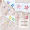 SAWINDA 6 Pack Star Hair Clips Colorful Snap Hair Barrettes Y2K Beaded Butterfly Bear Pearl Pendant Hair Clips Jewelry Acrylic Resin Love Beads Hair Accessories for Women and Girls