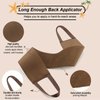 4 Pcs Self Tanner Mitt Applicator Kit - Self Tanning Mitt Glove,Self Tanner Back Applicator,Mini Face Tanner Mitt,Face Tanner Brush Soft Streak-Free Reusable & Washable for Women Girl Men (Brown)