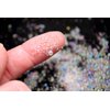 Bubble Pixie Dust Mixed Sizes, Iridescent Clear Glass Microbeads, Tiny Round Bubbles Powder, Waterbeads Sprinkle Toppings, for Fairy Dust Bottle, Resin Filler, Dollhouse Bath Tub (20 Grams)