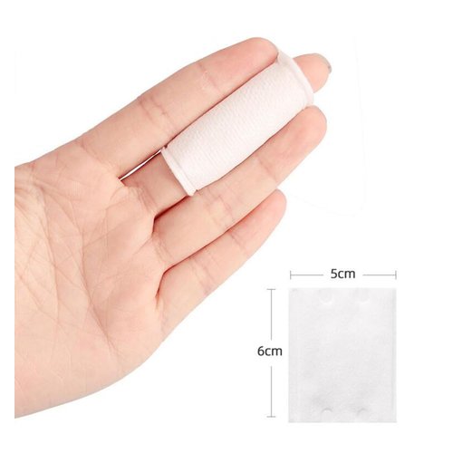 200 Pcs Rectangle Pure Cotton Puff Facial Makeup Cotton Pads Remover Cleansing Cotton