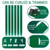 20 Inch Colored Clip in Hair Extensions 10pcs Straight Hair Synthetic Hairpieces for Party Highlight Green