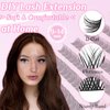 SLSXNL Natural Wispy Lash Clusters 9-14MM D Curl Cluster Eyelash Extensions Soft Eyelash Clusters,9mm 10mm 12mm 14mm False Eyelashes 120pcs Lash Clusters