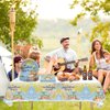 41pcs Adventure World Awaits Map Party Supplies ,include 20 Plates, 20 Napkin and 1pcs Tablecloth,Used for The Adventure Begin Birthday Party Decoration