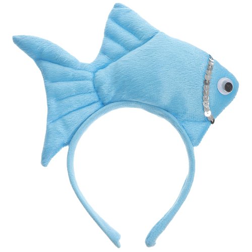 Abaodam Plush Fish Headband Ocean Animal Hair Band Themed Party Favors Halloween Christmas Cospla...