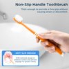Oralphi Extra Soft Toothbrush for Sensitive Gums, Wide Head Soft Bristle Toothbrush with 10000 Soft Flossing Micro Nano Bristles for Adults, Pregnant Women, Elderly, Braces