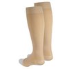 NuVein Medical Compression Stockings, 15-20 mmHg Support for Women & Men, Knee Length, Open Toe, Beige, Medium