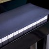 Mooson Piano Keyboard Anti-Dust Cover High Technology Fabric Key Cover Cloth Fit For Upright Piano, Electric Piano & Grand piano (Dark blue) (Dark blue)