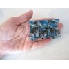 Generic Blue or red glitter leaf design hair claw clip (Primary color: Blue), 1 Count (Pack of 1)