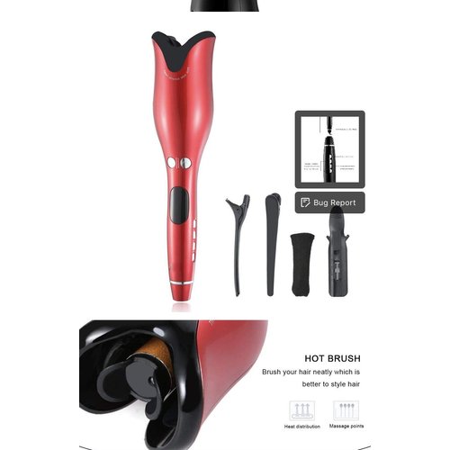 Spin curl Hair Special 360 Rotating edition red Hair Curler 1