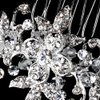 Darling Rhinestone & Crystal Bridal Flower Wedding Hair Comb Pin
