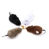 Jinshining Random Color Furry Mice Cat Toy Wind Up Toys Realistic Mouse Toys Funny Moving Toys, Cat Mice and Animals Toys Interactive Play Mouse Toy for Cat Kitten，Cat Mice and Animals Toys