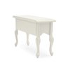 Miniature Table 1:12 Furniture for Dollhouse Accessories Writing Desk with 3 Drawers Miniature Room Ornaments Living Room Bedroom Library Scene Decoration (White)