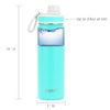 DRINCO Stainless Steel Water Bottle Spout Lid Vacuum Insulated Double Wall Water Bottle Wide Mouth (40oz 32oz 22oz 18oz 14oz) Leak Proof Keep Cold Sport Camping Hiking (22 oz, 22oz Teal)