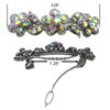JCGY 2 Set of 8 (16 Count) Small Crystal Hair Barrettes French Clip, 2 each of 8 clrs-1338-8-2