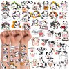 152 Pieces Cow Temporary Tattoos,16 Sheets Cow Themed Tattoos Stickers Party Decoration Supplies Party favors for Kids Adults