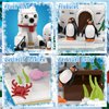 Christmas Polar Bear and Penguin Building Set, Sea Animals Building Kit Compatible with Lego Winter Village, Includes Igloo Fish Crab Sea Animals, Brithday Gift for Boys Girls Aged 8+ (286Pcs)