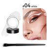 GOOD MOTHER Eyeliner Gel Set,Long Lasting Waterproof Gel Eyeliner With 5.51 IN Long Eyeliner Brush,High-Intensity Pigments Smudge-Proof Eye Liner Makeup Creamy Eyeliner Gel 5G-White