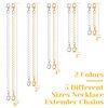Chain Extenders for Necklaces, Anezus 10pcs Jewelry Extenders for Necklaces, Stainless Steel Chain Extenders for Necklace, Bracelet and Anklet (Assorted Sizes)