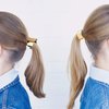 4 Pieces Metal and Silver Circle Hair Cuff Gothic Punk Elastic Hair Band Hair Ties Ponytail Holder Hair Rope Accessory for Women Girls（Gold, Silver）