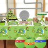 Turtle Party Decorations - 81Pcs Cute Turtle Birthday Decorations Include Turtle Theme Plates, Napkins, Tablecloth for Under the Sea Party Decorations Baby Shower Boys Girls Party Supplies, Serve 20