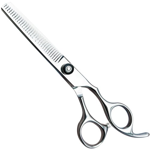 MISSUM Thinning Shears For Hair Cutting - 6.5" Hair Thinning Scissors For Cutting Hair - Professional Hair Barber Scissors For Barber and Home Use With Obsidian Colored Screws…