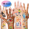 Konsait Football Tattoos Soccer Ball Tattoos Kids Children Temporary Transfer Tattoos Boys Birthday Party Bag & Stocking Fillers, 142PCS