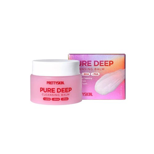 PS.PRETTYSKIN AHA+BHA+PHA Deep Cleansing balm makeup remover Korean with Tea Tree Leap Oil 3.38fl.oz. (100ml)
