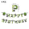 Cartoon Panda Birthday Party Supplies Including Panda Happy Birthday Banner, Cake Toppers, Cupcake Toppers, Balloons, Cute Panda Theme Party Set for Baby Shower Boys Girls Teens Party Decorations