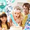 10th Birthday Decorations for Girls, Teal Glitter Birthday sash, Silver 10th Birthday Crown, Teal No.10 and Star Aluminum Foil Balloon, Happy Birthday Latex Balloons