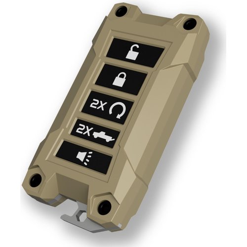 Bronco Key Fob Cover - F150 Raptor Accessories - F250 F350 Maverick Ranger Accessories - Fits Ford 3 4 5 Button Key Case - Check Fitment Guide(Tan, Black Screws)