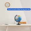 World Globe for Kids Learning - 6 inch Interactive Earth Globe with Stand for Children Students Educational Geography, Spinning World Globes Map Decorative Kids Room Classroom, Desk, Office, Home