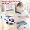 ele ELEOPTION Airplane Toy with Infrared Remote Control Plane Toys Helicopter with Lights and Music for 3 4 5 6 7 8 Year Old Boys Girls Gift White
