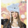DolliBu Super Soft Grey Fleece Shark Beanie with Ear Flaps - Cute Cosplay Hat for Kids, Teens, Adults - One Size