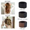Magic Bun Makers 4 Pcs, Professional Hair Bun Maker-Donut Hair- Perfect Hair Bun Maker-Ballet Bun Maker-Easy Bun Hair Tool-Kids Ballerina Bun-Shaper Bun Hair Tool (Brown)