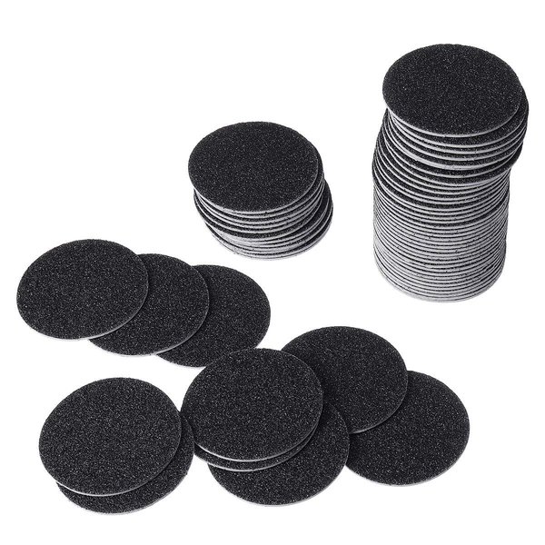 60pcs Sanding Replacement Pad Sandpaper Disk for Electric Foot File Callus Remover Foot Sander Use, 180 Grit