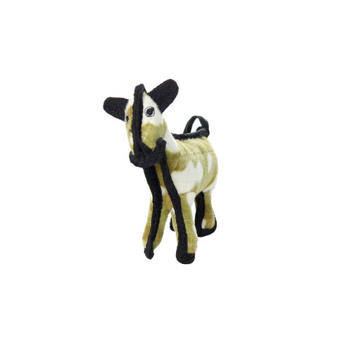 TUFFY - World's Tuffest Soft Dog Toy - Barnyard Horse - Multiple Layers. Made Durable, Strong & Tough. Interactive Play (Tug, Toss & Fetch). Machine Washable & Floats. (Junior 2 Pack)