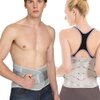 Lower Back Braces for Back Pain Relief - Compression Belt for Men & Women - Lumbar Support Waist Backbrace for Herniated Disc, Sciatica, Scoliosis - Breathable Mesh Design, Adjustable Straps (M, Gray)
