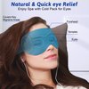 Cooling Eye Mask for Puffy Eyes - FSA HSA Eligible, Cold Eye Masks for Puffiness, Weighted Gel Eye Mask for Sleep, Reusable Ice Eye Mask for Dark Circles Migraines and Headache (Blue)