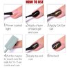 JERCLITY 4 Pieces Cat Eye Magnet for Nails Lengthen Double Ended Cylindrical Nail Magnet Double-Head Nail Magnetic Stick Multi-Function Magnet Board Nail Magnet Tool for Cat Eye Gel Polish Nail Art