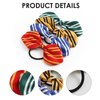2PCS Wizard Stripe Hair Ties Women Costume Accessories Magical Knotted Hair Bow Halloween Party Decorations Green for Harry